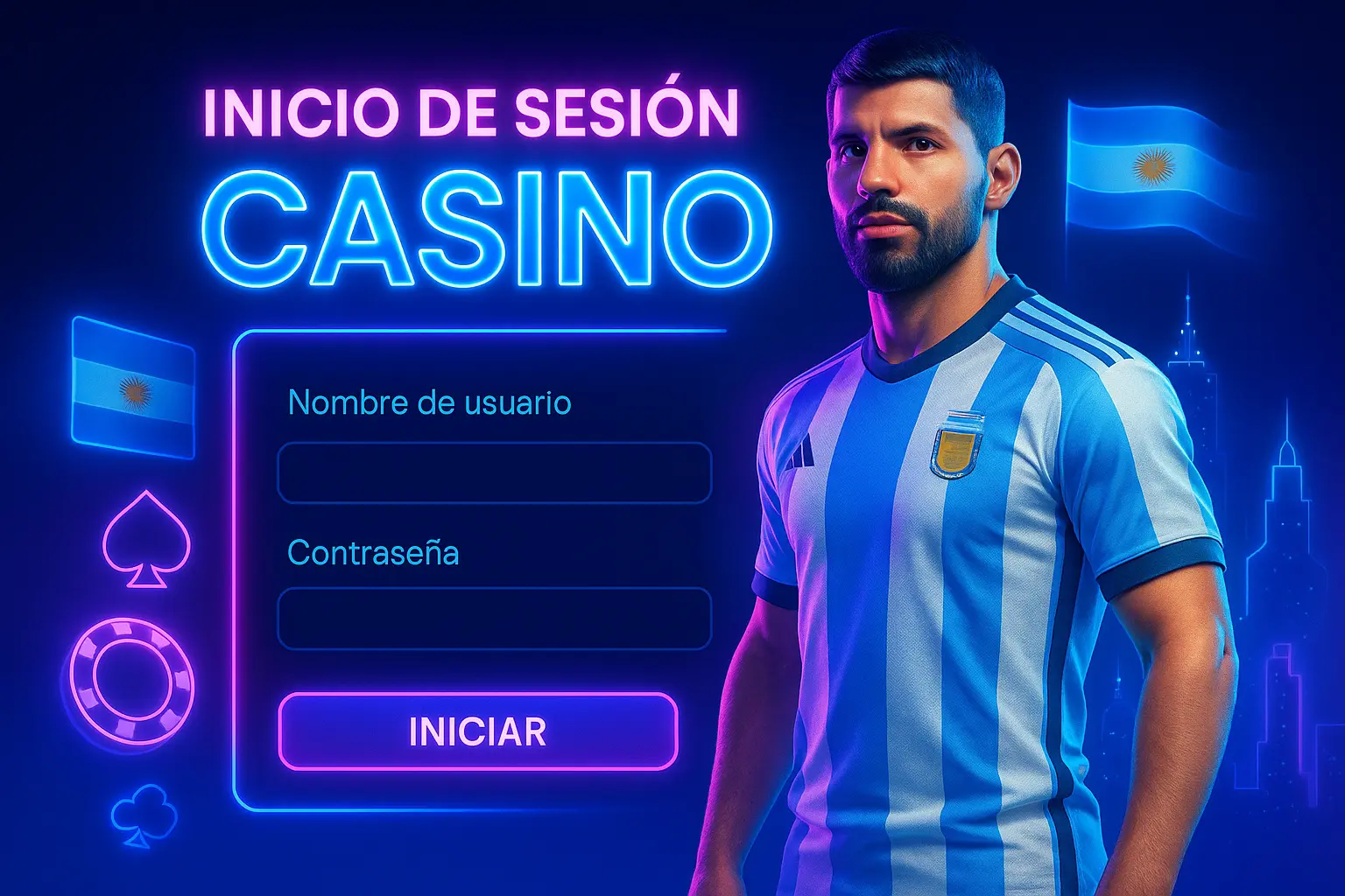 Inicio de sesión y seguridad en el Casino Kun Agüero